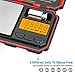 Digital Pocket Scale, 200g /0.01g Mini Scale, Highly Accurate Multifunction with Premium Stainless Steel Finish, LCD Backlit Display, 6 Units, Auto Off, Tare (Red,Battery Included)