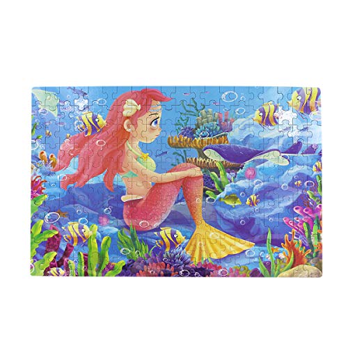 100/200 Pieces Kids Wooden Jigsaw Puzzle, Kids Educational Puzzles Toys to Develop Dexterity and Problem Solving, with a Storage Box