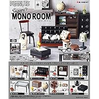 Re-Ment Miniature Peanuts Snoopy Mono Room Furniture Full Set of 8 Packs