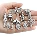 10pcs Mix Stainless Steel Tones Alloy Bead Cage Pendant - Add Your Own Pearls, Stones, Rock to Cage,Add Perfume and Essential Oils to Create a Scent Diffusing Locket Pendant Christmas Gift Charms