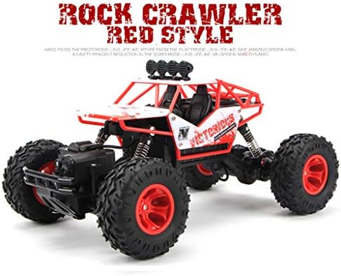 Elecenty Electric Remote Control Car RC Cars Off-Road Rock Vehicle Crawler Truck 2.4Ghz 4WD High Speed 1:16 Radio Remote Control Racing Cars Electric Fast Race Buggy Hobby Car (Red)