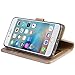 Arae wallet case for iPhone 6s Plus / iPhone 6 plus [Kickstand Feature] PU leather with ID&Credit Card Pockets For Iphone 6 Plus / 6S Plus 5.5