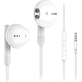 Kimwood Wired Earbuds with Microphone, Wired Earphones in Ear Headphones HiFi Stereo, Powerful Bass and Crystal Clear Audio, 