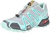 Salomon Women's Speedcross 3 Trail Running Shoe, Light Onix/Topaz Blue/Dark Cloud, 6.5 M US
