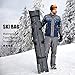 OutdoorMaster Ski Bag and Boot Bag - Travel with Skis Up to 195 cm & Boots Size 13 | Waterproof, Ergonomic Handles (Combo Pack or Only Ski Bag) - for Men, Women and Youth