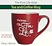 The Fine Life Ideal Gift Ceramic Tea and Coffee Magic Mug 14 oz (Red)