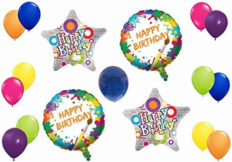 Art Party Happy Birthday Balloon Decorating Kit