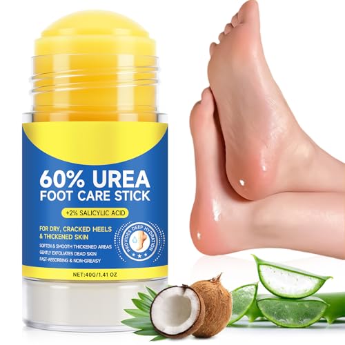 ZIXAOK 60% Urea with 2% Salicylic Acid Urea Foot Care Stick, Foot Cream Moisturizer for Dry Cracked Feet, Knees, Elbows, Hands,Intensive Moisturizer for Dead Skin,Callus Remover & Skin Softener