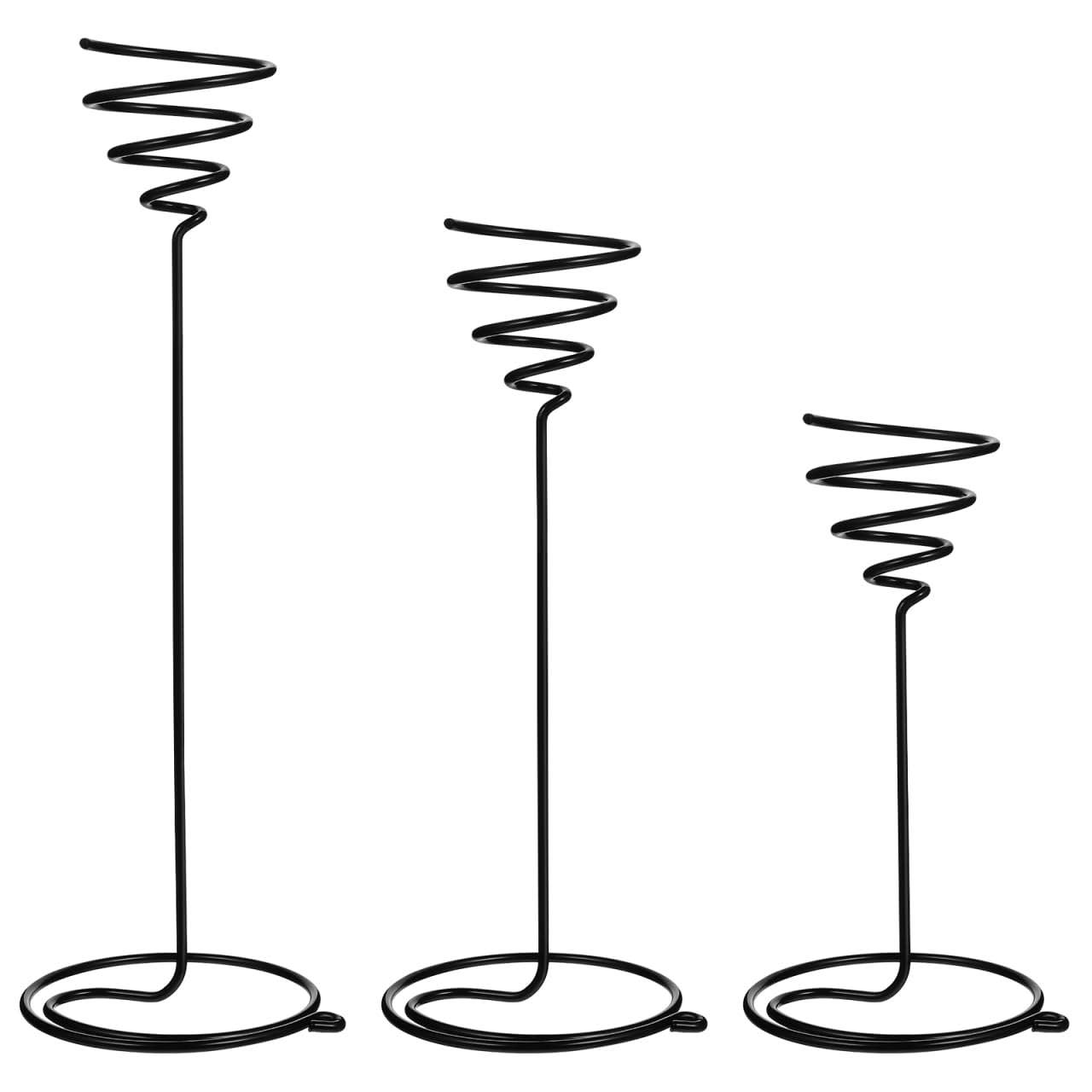 VILLCASE 3pcs Air Plant Holder, Airplant Rack Metal Plants Stand, Airplant Container Tillandsia Holder, Geometric Tabletop Decor for Displaying Small Air Flower