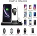 YUYI Wireless Charger,4 in 1 Wireless Charging Stand for iPhone 11/11 Pro Max/X/XS/XR/Xs Max/8/8 Plus and Other Qi Phones, Wireless Charging Station Compatible Apple Watch Series 5 4 3 2 1, Airpods 12