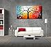 FLY SPRAY Oil Paintings Canvas Wall Art 3-Piece Hand Painted Stretched Framed Landscape Red Tree Modern Abstract Painting Large Artwork Living Room Bedroom Office Home Decoration