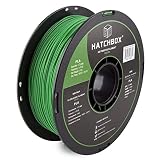 HATCHBOX PLA 3D Printer Filament, Dimensional Accuracy +/- 0.03 mm, 1 kg Spool, 1.75 mm, Green