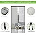 SHINE HAI Magnetic Screen Door with Heavy Duty Mesh Curtain Full Frame Velcro Fits Door Up to 34 x 82-inch Max, Black