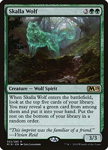Magic: The Gathering - Skalla Wolf - Planeswalker Deck Exclusive - Core Set 2019
