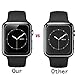 Apple Watch 42mm Smart Watch Screen Protector,Servors 9H Hardness, Anti-Scratch, Anti-Fingerprint, Bubble Free[Only Covers the Flat Area]Screen Protector for Apple Watch 42mm [2-Pack]