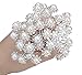 Jaciya Bridal Hair Pieces Hair Pins Bridal Hair Accessories Silver Hair Clips Bride Hair Accessories Wedding