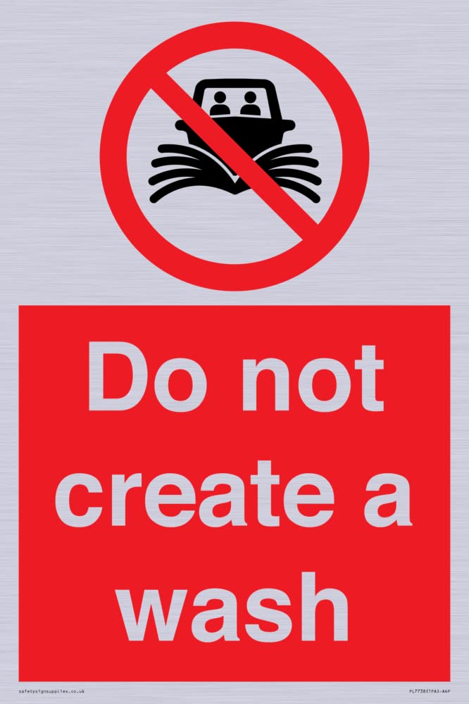 Do not create a wash Sign - 200x300mm - A4P