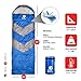 Sleeping Bag Outdoor Camping Extra Wide - Bonus Pillow - for Men Women & Adults 210T Ripstop Compact Envelope Sleeping Bag - Ideal for All Year Long–Available in Two Colors and Different Thickness