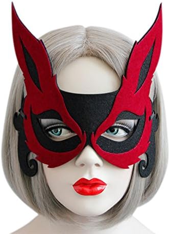 YOMM Fox Half Face Mask Stage Show Masquerade Festival Party Decorations