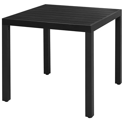 Amazoncom Vidaxl Garden Dining Table Wpc Aluminum 591