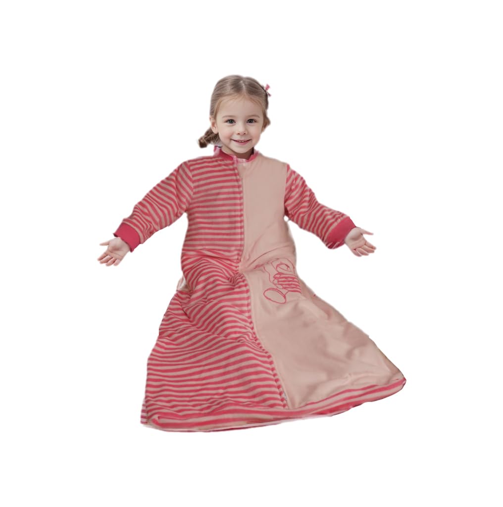 Baby Wearable Blanket With Sleeves, Baby Sleeping Bag and Sack,Velvet Cotton Warm Soft 2.0 TOG