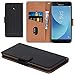 Galaxy J7 Pro 2017 Case, Aicoco Flip Cover Leather, Phone Wallet Case for Samsung Galaxy J7 Pro 2017 - Black