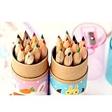 u-hoMEy 12Pcs/set Wood Pencil For Children Stationery Sketch Drawing
