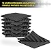12 pack Acoustic Panels - Acoustic Foam Panels - Sound Proof Studio foam Sound Dampening noise Sound Deadening foam Sound Panels wedges Soundproof Sound Insulation Absorbing 1