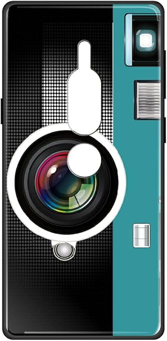 Amazon Xperia Xz2 Premium So 04k ケース 背面 ガラスハイブリッドケース エクスペリアxz2 プレミアム So04k Sov38 カバー スマホケース かわいい おしゃれ カメラ イラスト デザイン プリント 柄 7291 G ターコイズ 背面カバー 9h硬度 強化ガラス Tpu バンパー