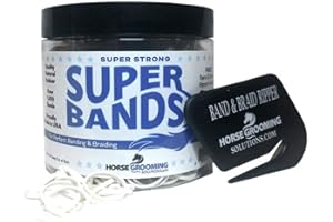 Horse Grooming Solutions Super Bands - White 1/4 Pound