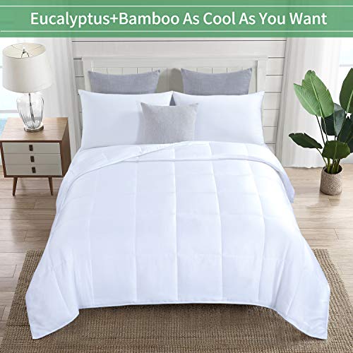 HOMBYS Lightweight Cooling Eucalyptus, Viscose Made from Bamboo Fill