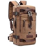 Aduds 3-Ways Travel Backpack,Convertible Duffle Backpack Weekender Bag Travel Overnight Backpack Retro Rucksack fit 17 inch Laptop