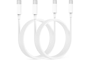 3ft Type C Cable [2-Pack], 60W USB C to USB C Cable 3feet, 1m Type-C Fast Charging Cord for Apple iPhone 17/16/15 Series, Gal