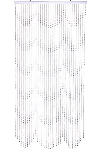 ShopWildThings Beaded Curtain Raindrops Crystal Acrylic