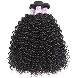 Beauty Forever Hair 8A Malaysian Jerry Curly Hair Weave 3 Bundles 100% Unprocessed Human Virgin Remy Hair Dyeable Hair Deals Natural Color 95-100g 14 16 18 Inch