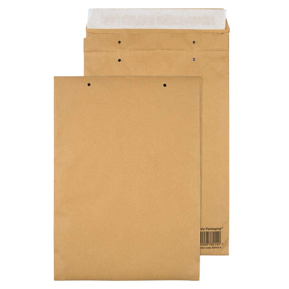 Blake Vita C4 Eco Cushion 140gsm Recycled Kraft Padded Plastic-Free Paper Mailer (REPDC4) Pack of 100,C4-324 x 229 mm