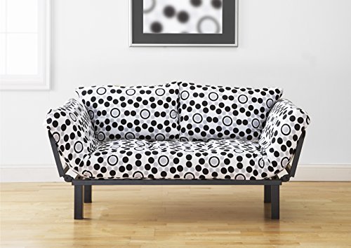 Best Futon Lounger - Versatile Positions - Sit Lounge Sleep - Smaller
Size Piece of Furniture is Perfect for Bedroom Studio Apartment Guest
Room Covered Patio Porch (BUBBLES)