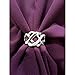 eXcaped Women's Sheer Chiffon Open Front Evening Shawl Wrap & Silver Scarf Ring