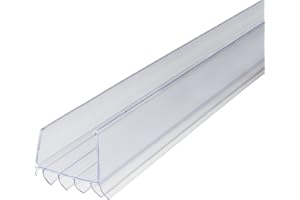 M-D Building Products Vinyl Cinch U-Shape Door Bottom Seal, Slide-On Weatherstripping Draft Stopper, Easy to Install, Fits 36” x 1-3/4” Doors, Fills 3/8”- 3/4” Gaps, 43338, Clear