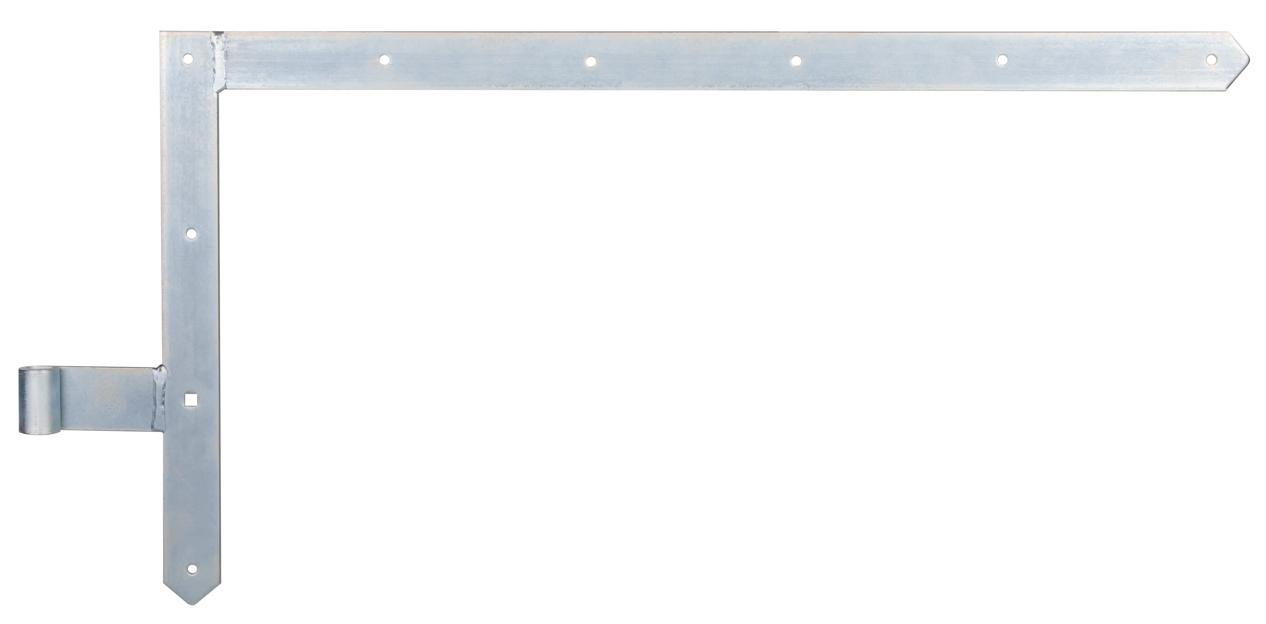 Gah-Alberts 313128 Door Elbow Bracket Straight with Pointed Tip/Top Yellow-Galvanised Rolle 16 mm/400 x 800 mm