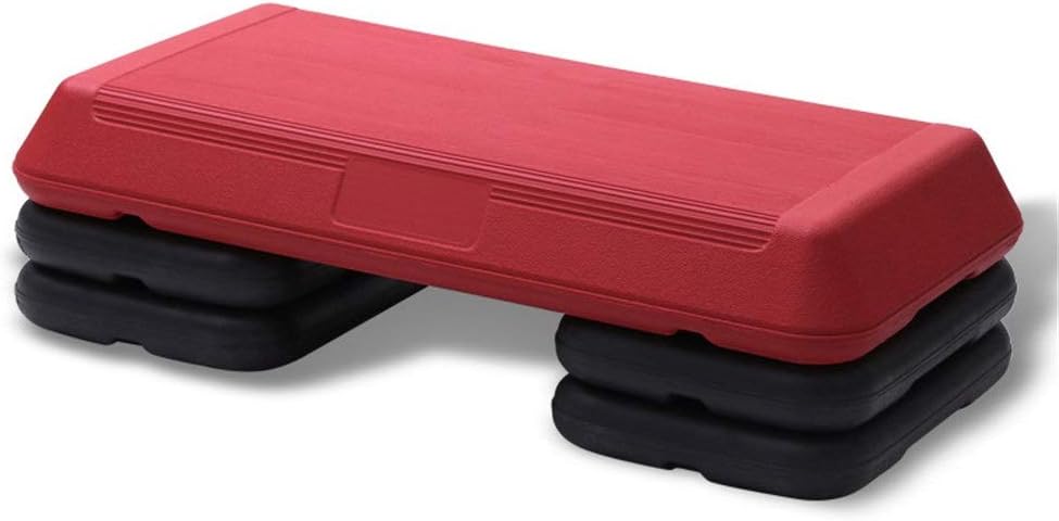 KPOON Step Board Small Aerobic Stepper Step Steps Exercise Cardio Gym Yoga Home Workout Pilates Platform 3 Level Adjustable Fitness Step Board Multi-color Optional Sports Accessory
