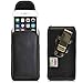 Turtleback Belt Case for iPhone 6 (4.7) Black Vertical Holster Leather Pouch with Heavy Duty Rotating Ratcheting Belt Clip