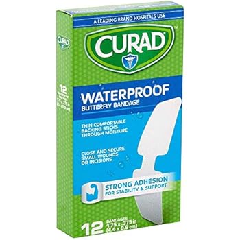 CURAD Waterproof Butterfly Bandages,12 Count (Pack of 2)