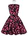 Kate Kasin Girls Sleeveless Vintage Print Swing Party Dresses