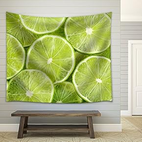 Lemon. - Fabric Wall Tapestry Home Decor - 51x60 inches