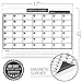 Magnetic Dry Erase Calendar for Refrigerator [17x12] & Weekly Magnetic Calendar | Monthly Whiteboard Wall Calendar and Fridge Board Planner | Dry Erase Markers & Eraser | 2019 Home or Office