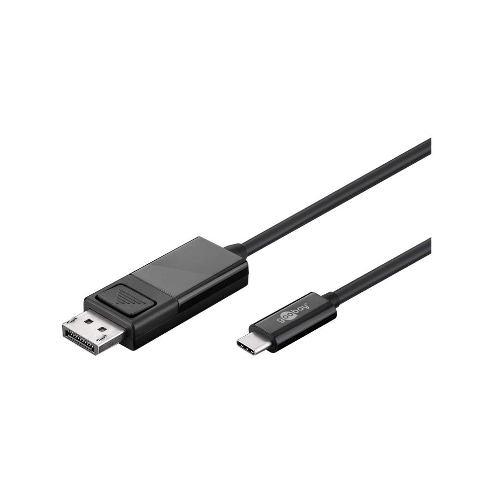 Goobay 79295 USB-C DisplayPort Adaptor Cable 4k60Hz 1.20 m Black