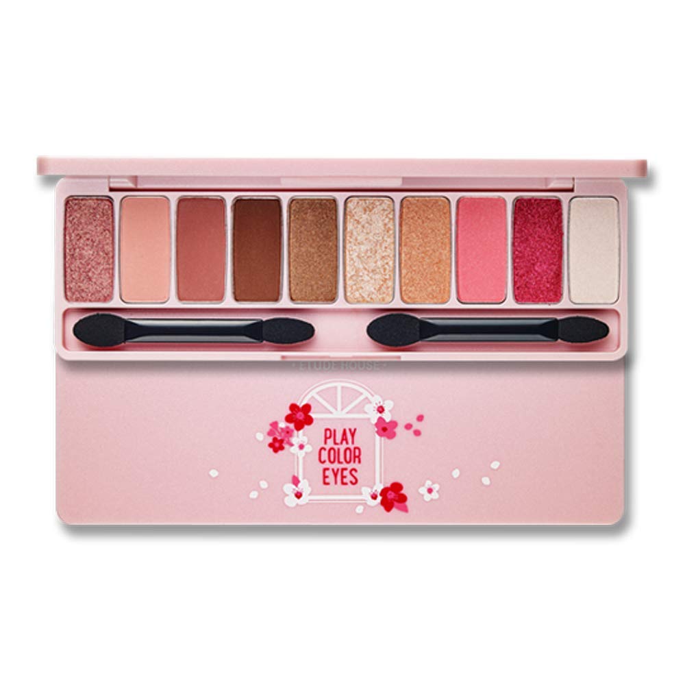 Amazon Com Etude House Play Color Eyes Cherry Blossom 10 Pink Color Eyeshadow Palette For Tender And Sweet Look Romantic And Lovely Colors Soft And Silky Texture Eyes Makeup Kbeauty Beauty