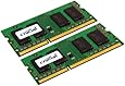 Crucial 16GB Kit (8GBx2) DDR3 1333 MT/s  (PC3-10600) CL9 SODIMM 204-Pin 1.35V/1.5V Notebook Memory Modules CT2CP102464BF1339