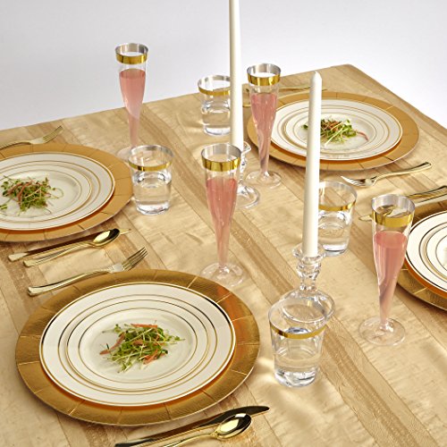 Silver Spoons ELEGANT DISPOSABLE CHARGER PLATESMetallic FinishMade of